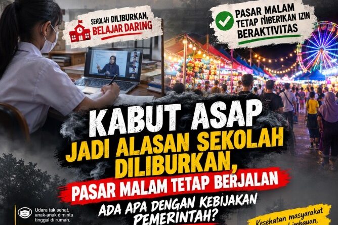 Kabut Asap Jadi Alasan Sekolah Diliburkan, Pasar Malam Tetap Berjalan: Ada Apa Dengan Kebijakan Pemerintah Kota?