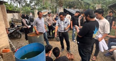 Razia Gabungan BNN dan Polres Musi Rawas di Air Lesing, Empat Orang Diamankan dan Sabu 28,91 Gram Disita